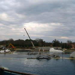 Marineland - Travaux - lagoon - 02 fevrier 2005