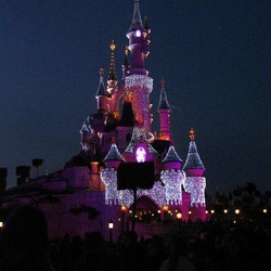Disneyland Park - photos de nuit - chateau