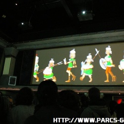 Parc Asterix - Le defi de cesar - 1ere salle - Recrutement