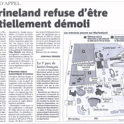 Revue de Presse - Marineland - Demolition partielle du Marineland