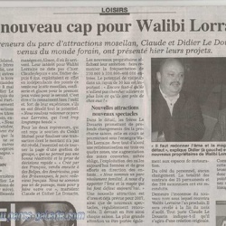 Revue de Presse - Walibi Lorraine - Annee 2006